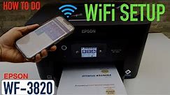 Epson WorkForce Pro 3820 WiFi Setup, Connect To Home Wireless Network.