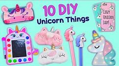 10 DIY CUTE UNICORN IDEAS - Unicorn School Supplies - Pop It, Room Decor and more…
