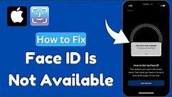 Face ID Is Not Available Try Setting Up Face ID Later | Face ID Not Working iPhone X Series | 2024