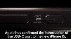 Apple confirms iPhone 15 USB-C port switch