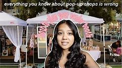how to create the BEST vendor booth for a pop-up shop // how to pop-up ep. 1