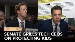 Senate Grills Tech CEOs On Protecting Kids | The View