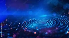 Secure Biometric Fingerprint in Digital Blues. Concept Digital Biometric Authentication, Secure Fingerprint Technology, Cybersecurity, Mobile Device Privacy, Data Encryption