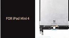 A-MIND Screen Replacement for IPad Mini 4 A1538 A1550 7.9 inch LCD Display Touch Screen Digitizer Assembly, Front Panel & LCD Repair,with Tools+Screen Protector，Without Home Button（Black）