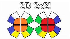 2x2 Rubik's Cube in Only 2-Dimensions!