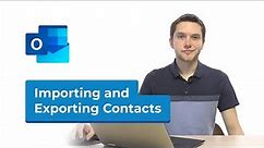 How to Import and Export Contacts in Outlook