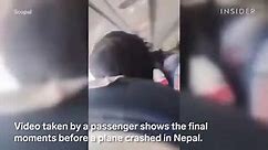 Video shows last seconds inside a plane before it crashed in Nepal