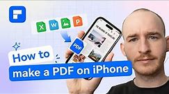 How to make a PDF on iPhone!