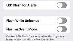 How to turn on and off your iPhone notification flashlight on all versions.