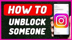 How To Unblock someone on Instagram - Full Guide