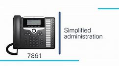 Cisco IP Phone 7800 Series with Multiplatform Firmware