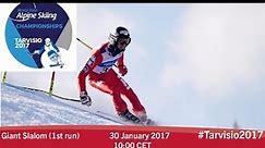 Giant slalom 1st run |  2017 World Para Alpine Skiing Championships, Tarvisio