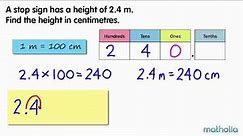Converting Metres to Centimetres