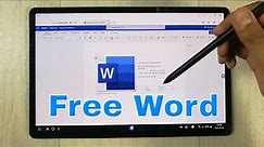 How to Get Microsoft Word For Free In Samsung Tablets - (Tab S8 Plus)