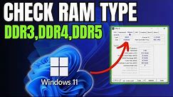 How to Check Ram Type in Windows 11 (DDR3, DDR4, DDR5)