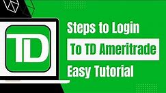 TD Bank Login - How to Login Sign In TD Online Banking !