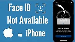 Face ID Is Not Available Try Setting Up Face ID Later iPhone | Face ID Is Not Working In iPhone