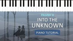 Into the Unknown from Frozen 2 - Easy Piano Tutorial - Hoffman Academy