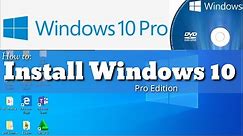 How to: Install Windows 10 Pro