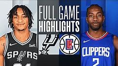 SPURS at CLIPPERS | FULL GAME HIGHLIGHTS | October 29, 2023