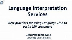 Language Interpretation Services overview