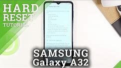 How to Factory Reset SAMSUNG Galaxy A32 – Erase All Content & Settings