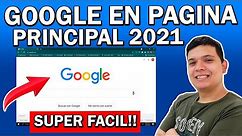 ✅ Como Poner Google Como Pagina Principal o Inicio | Configurar Google Chrome Pagina De Inicio 2021