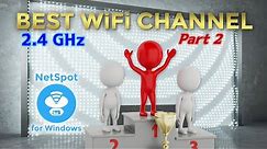Choosing the best Wi-Fi channel using NetSpot