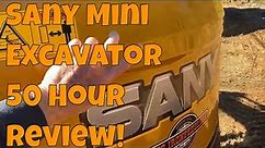 Sany SY35U Mini Excavator 50 Hour Review