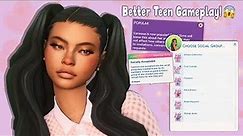 You NEED this mod for ✨BETTER TEEN GAMEPLAY✨ // Dynamic Teen Life Mod Overview // The Sims 4