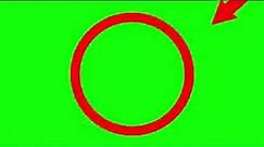 Red circle Meme green screen