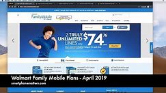 Walmart Family Mobile Plans - April 2019