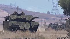 Leopard tank Attacking Tank Army T-90sm : Tank to Tank