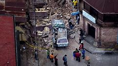 Guatemala's president tours earthquake-struck state – video