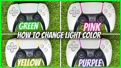 HOW TO CHANGE COLOR ON PS5 CONTROLLER LIGHTBAR