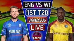 Live ENG vs WI, 1st T20 Live Cricket Match Score| England Vs West Indies 1st T20I Live Commentary