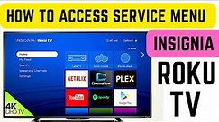 HOW TO ACCESS INSIGNIA ROKU TV SECRET SERVICE MENU, FACTORY RESET CODE