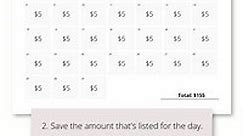 365 Day Saving Money Challenge Chart Printable PDF