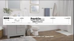 Franklin Brass MAX18-FB Maxted 18" Towel Bar in Matte Black