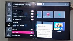 How To Enable and Disable Quick Start In LG TV?