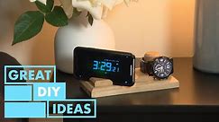 How to Make a Cool DIY Phone & Watch Holder | DIY | Great Home Ideas