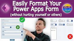 Power Apps and Forms: How To Easily Format your Form Control