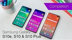 Samsung Galaxy S10 vs S10+ vs S10e comparison review