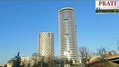 Beograd na vodi 2023 panoramski dron snimak kula Beograd nova panorama Beograda februar 2023