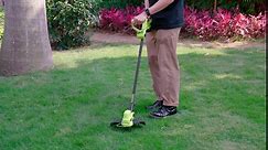 SnapFresh Cordless String Trimmer - 20V 12 inch Cordless String Trimmer w/Auto-Feed 13Ft 0.065” Trimmer Line Spool w/ 2.0Ah Li-ion Battery & Fast Charger Lightweight Electric Lawn Edger for Lawn
