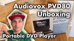 Audiovox PVD80 Portable DVD Player Unboxing