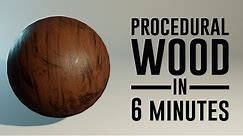 Create a Procedural Wood Texture in 6 Minutes! Blender 2.91
