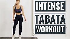 12 Minute Full Body TABATA Workout // INTENSE No equipment workout