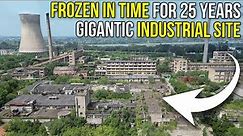 Frozen in time, exploring a 25 year abandoned industrial site with many features