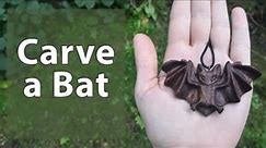 Carve a Bat | Halloween Whittling Project (FREE PATTERN)